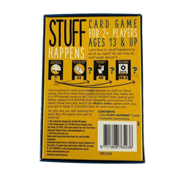 Stuff Happens Entertaining Card Game Party Game - Picture 5 of 5
